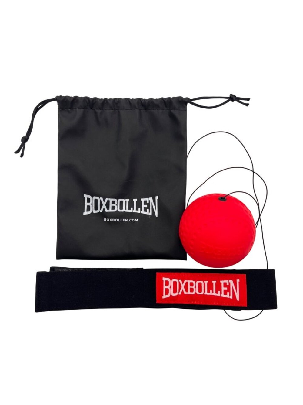 Boxbollen Reflex Ball Trainer Adjustable Headband, Storage Bag, Boxing Training
